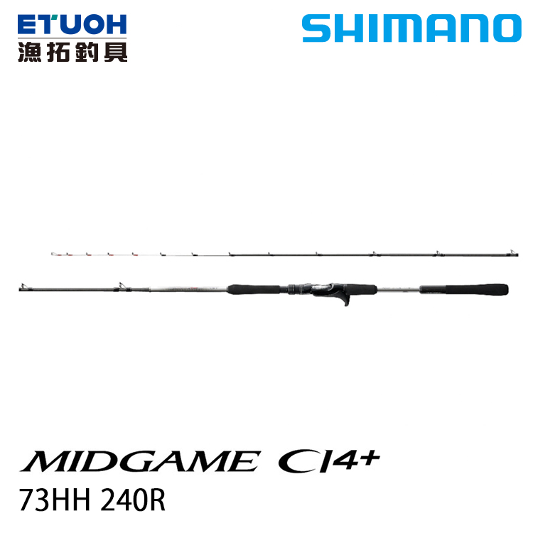 送500元滿額抵用券] SHIMANO MIDGAME CI4+ 73HH 240R [船釣竿] - 漁拓